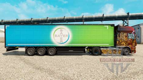 Скин Bayer на полуприцепы для Euro Truck Simulator 2