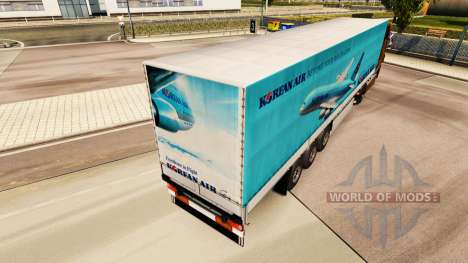 Скин Korean Air на полуприцепы для Euro Truck Simulator 2