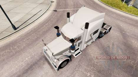 Скин Bullhorn на тягач Peterbilt 389 для American Truck Simulator