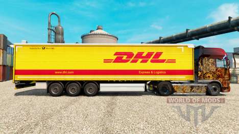 Скин DHL v2 на полуприцепы для Euro Truck Simulator 2
