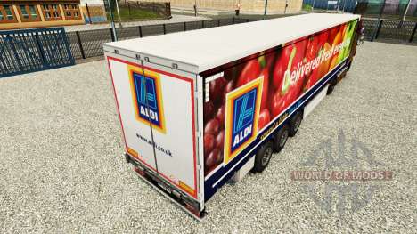 Скин Aldi Delivered Fresh на шторный полуприцеп для Euro Truck Simulator 2