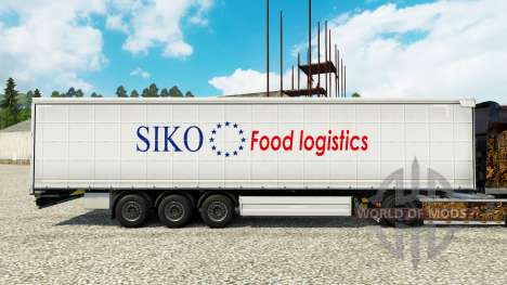 Скин Siko Food Logistics на полуприцепы для Euro Truck Simulator 2