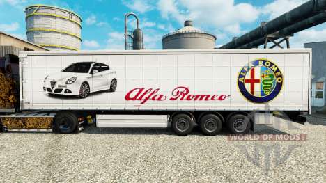 Скин Alfa Romeo на полуприцепы для Euro Truck Simulator 2