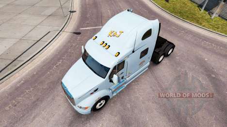 Скин Mercer на тягач Peterbilt 387 для American Truck Simulator