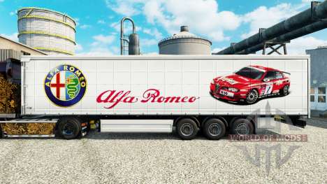 Скин Alfa Romeo Sport на полуприцепы для Euro Truck Simulator 2