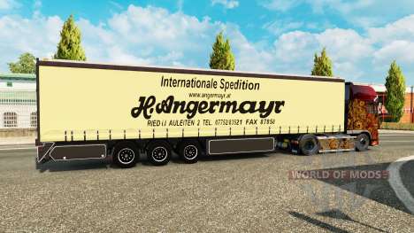 Шторный полуприцеп Vogelzang Angermayr для Euro Truck Simulator 2