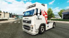 Скин Viking Express на тягач Volvo для Euro Truck Simulator 2