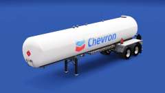 Скин Chevron на газовый полуприцеп-цистерна для American Truck Simulator