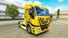 Скин Yellow Devil на тягач Iveco для Euro Truck Simulator 2