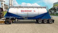 Скин Gedimat на цементный полуприцеп для Euro Truck Simulator 2