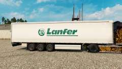 Скин Lanfer Logistics на полуприцепы для Euro Truck Simulator 2
