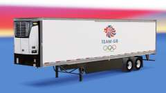 Скин Team GB на рефрижераторный полуприцеп для American Truck Simulator