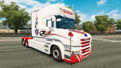 Скин White на тягач Scania T для Euro Truck Simulator 2