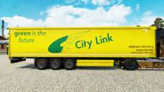 Скин City Link на шторный полуприцеп для Euro Truck Simulator 2