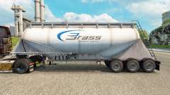 Скин Brass Transport на цементный полуприцеп для Euro Truck Simulator 2