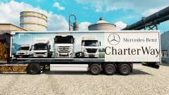 Скин Mercedes-Benz Charter Way на полуприцепы для Euro Truck Simulator 2