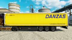 Скин Danzas Logistics на полуприцепы для Euro Truck Simulator 2