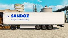 Скин Sandoz на полуприцепы для Euro Truck Simulator 2