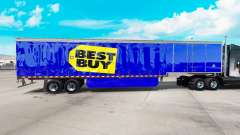 Скин Best Buy на шторный полуприцеп для American Truck Simulator