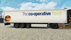 Скин The co-operative food на шторный полуприцеп для Euro Truck Simulator 2