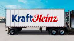Скин Kraft Heinz на малый полуприцеп для American Truck Simulator