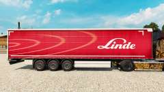 Скин Linde на шторный полуприцеп для Euro Truck Simulator 2