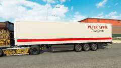 Скин Peter Appel на полуприцепы для Euro Truck Simulator 2