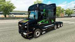 Скин Monster Energy v2 на тягач Scania T для Euro Truck Simulator 2