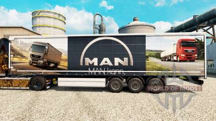 Скин MAN на полуприцепы для Euro Truck Simulator 2