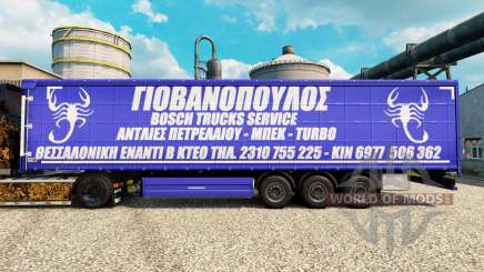 Скин Bosch Trucks Service на полуприцепы для Euro Truck Simulator 2