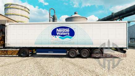 Скин Nestle Waters на полуприцепы для Euro Truck Simulator 2