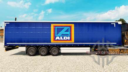 Скин Aldi на шторный полуприцеп для Euro Truck Simulator 2