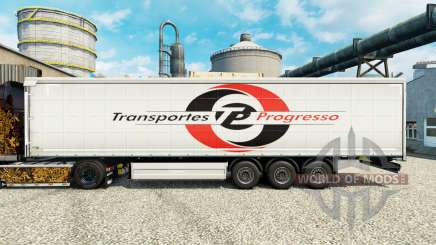 Скин Transportes Progresso на полуприцепы для Euro Truck Simulator 2