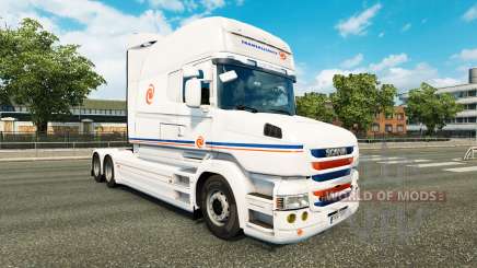 Скин Transalliance на тягач Scania T для Euro Truck Simulator 2