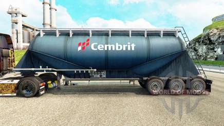 Скин Cembrit на цементный полуприцеп для Euro Truck Simulator 2