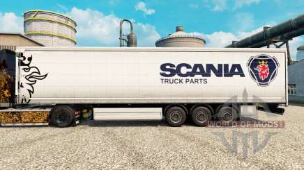 Скин Scania Truck Parts на полуприцепы для Euro Truck Simulator 2