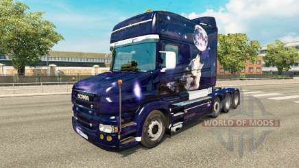 Скин Wolf на тягач Scania T для Euro Truck Simulator 2