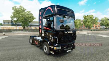 Скин Crasy Trans Logistic v2.0 на тягач Scania для Euro Truck Simulator 2