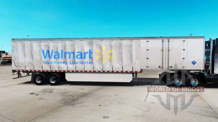 Скин Walmart на шторный полуприцеп для American Truck Simulator
