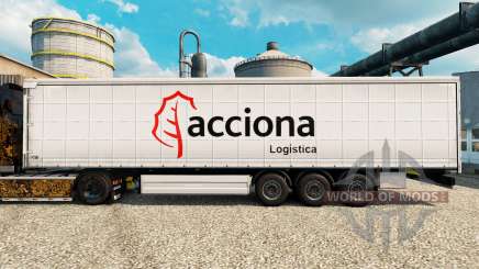 Скин Acciona на полуприцепы для Euro Truck Simulator 2