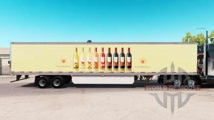 Скин E & J Gallo Winery на удлинённый полуприцеп для American Truck Simulator