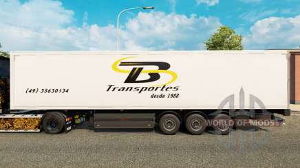 Скин TB Transportes на полуприцепы для Euro Truck Simulator 2