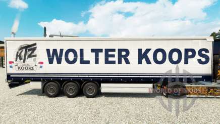 Скин Wolter Koops на шторный полуприцеп для Euro Truck Simulator 2