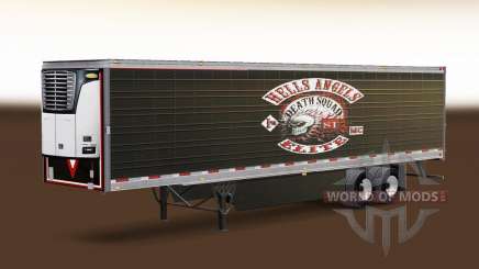 Скин Hells Angels на рефрижераторный полуприцеп для American Truck Simulator
