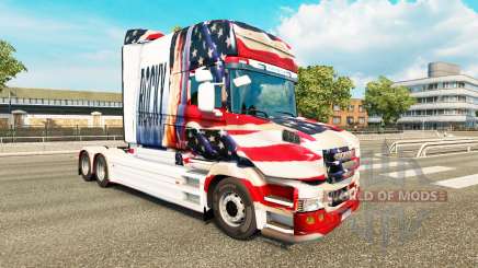 Скин Rocky USA на тягач Scania T для Euro Truck Simulator 2