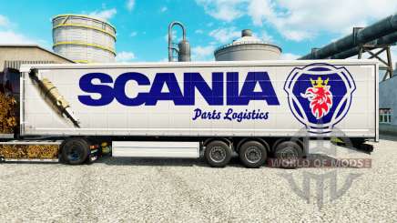 Скин Scania Parts Logistics на полуприцепы для Euro Truck Simulator 2