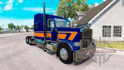 Скин Rollin Transport v1.1 на Peterbilt 389 для American Truck Simulator
