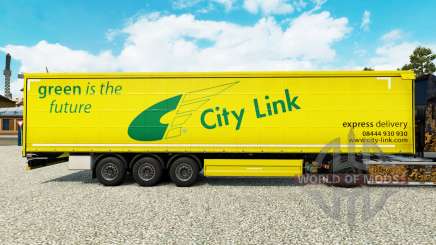 Скин City Link на шторный полуприцеп для Euro Truck Simulator 2