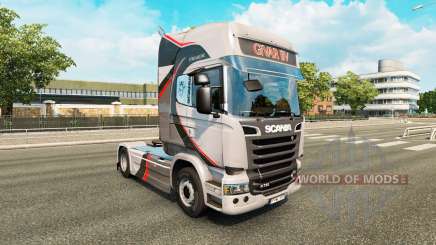 Скин GiVAR BV на тягач Scania для Euro Truck Simulator 2
