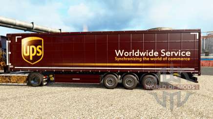 Скин UPS на полуприцепы для Euro Truck Simulator 2